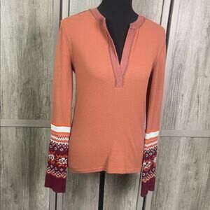 We the Free - Free People Mikah Autumn Layering Cuff Thermal L/S Tee Women's S